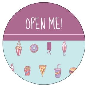“Open Me” Stickers!